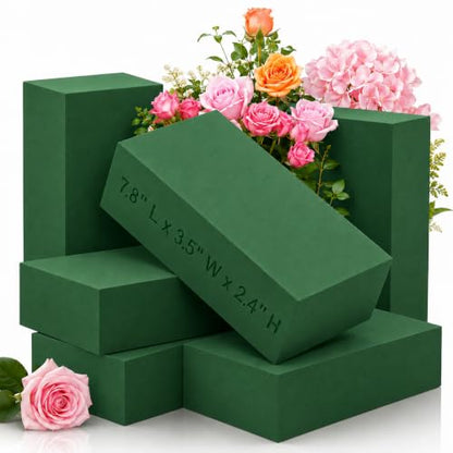Wet Dry Green Floral Foam for Flower Arrangements 7.8"
