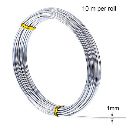 1 Roll Aluminum Wire for Jewelry Making (33 Foot)