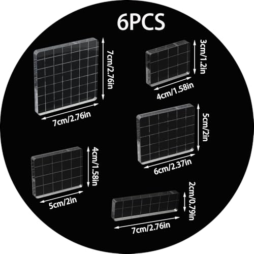 6 Pack Clear Stamp Blocks (6 Count)