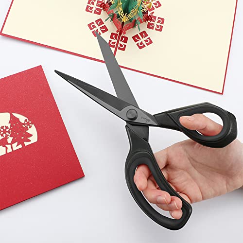 Fabric Scissors 2 Pack Heavy Duty Sewing Shears Titanium (2 Count)