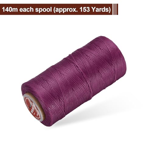 Flat Leather Sewing Waxed Thread