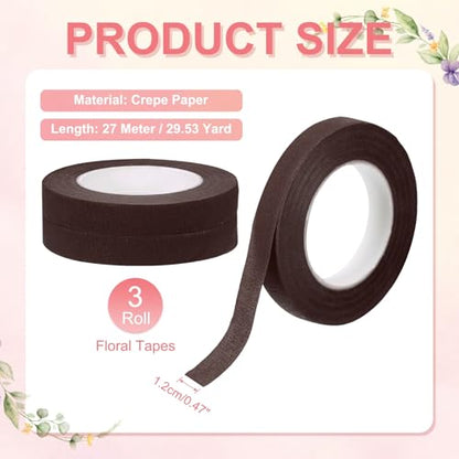 3 Rolls Floral Tapes
