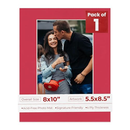 8x10 Mat Bevel Cut for 5.5x8.5 Photos