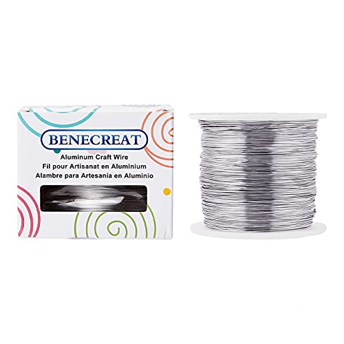 22 Gauge Silver Aluminum Wire 850FT Decor Jewelry Craft Wire Beading Floral Aluminum Craft Wire for Gem Wrapping (850 Foot)
