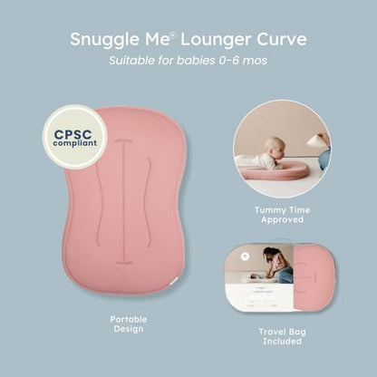 Organic Newborn Baby Infant Lounger Pillow & Travel Bag