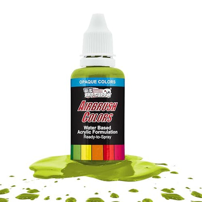 Opaque Chartruesse Acrylic Airbrush Paint