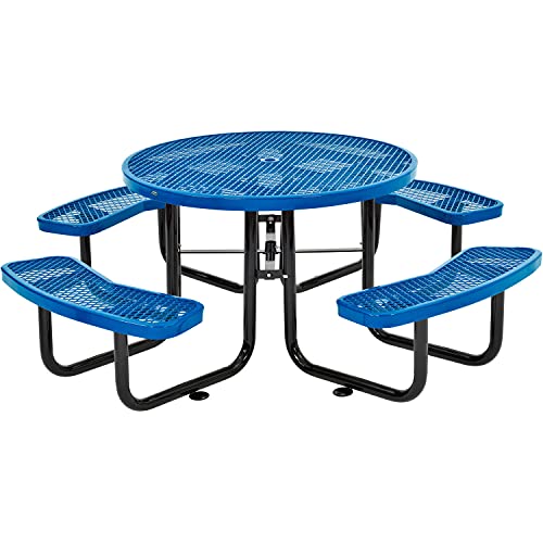 46 inch Expanded Metal Round Picnic Table