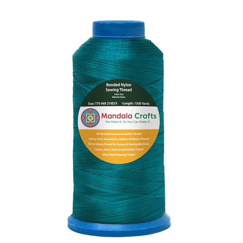 Size 69 210D T70 Teal Bonded Nylon Thread (4500 Foot)