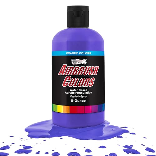 Opaque Sapphire Blue Acrylic Airbrush Paint (8 Count)