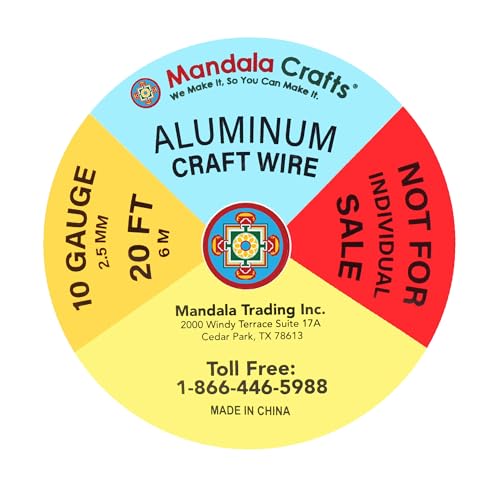 10 GA Purple Brown Red Assorted Anodized Aluminum Craft Wire (120 Foot)