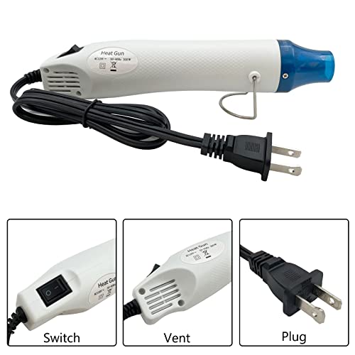Heat Gun Mini Hot Air Gun for DIY Crafts Embossing Shrink Wrap