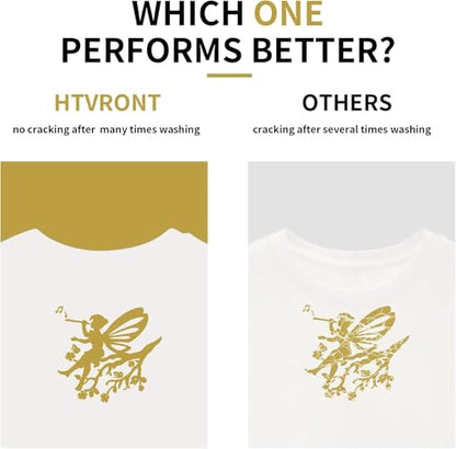 Gold HTV Heat Transfer Vinyl Bundle