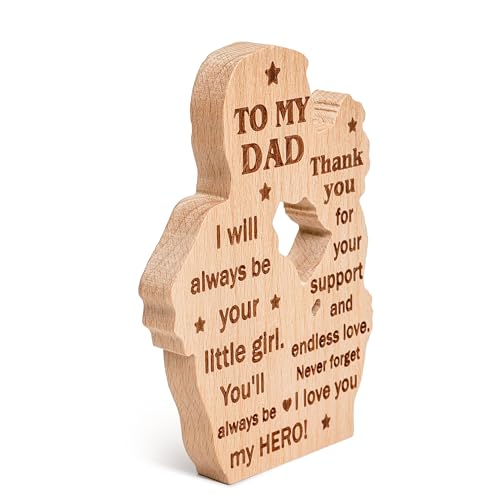 To my dad from daughter wooden plaque