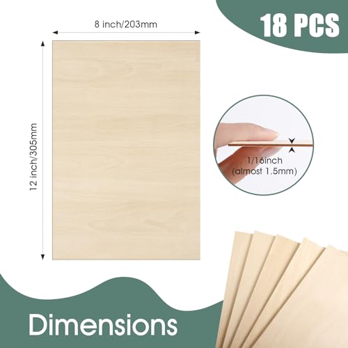 Basswood Sheets 1 (18 Count)