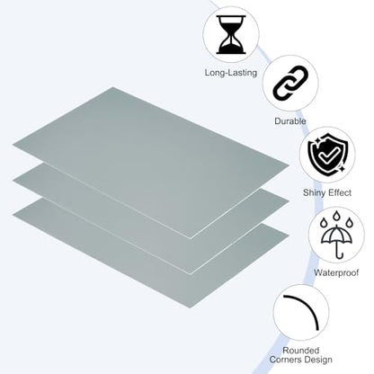 5x8 Inch Anodized Aluminum Sheet Metal (10 Count)