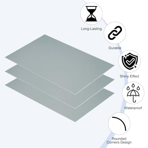 5x8 Inch Anodized Aluminum Sheet Metal (15 Count)