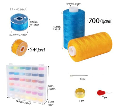 72 Pcs Sewing Thread 700 Yards (72 Count)