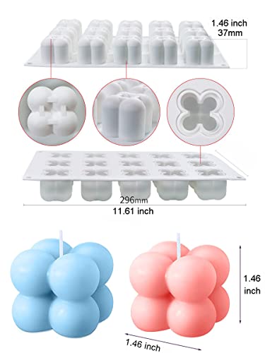 3D Bubble Candle Molds (15 Count)