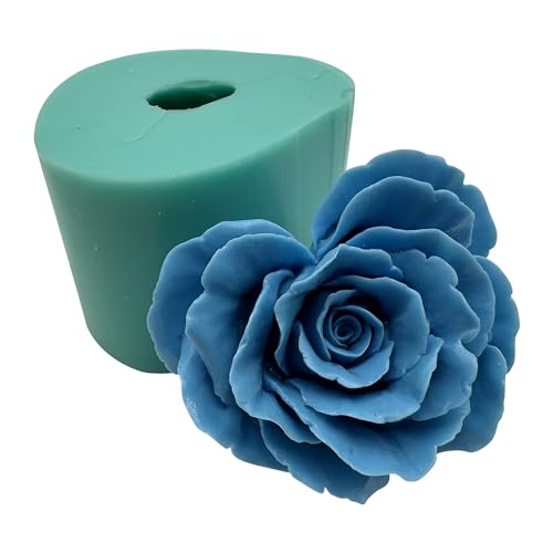 Heart Shape Blossoming Flower 3D Mold