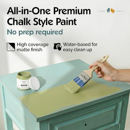 Lily Pad 16 Fl Oz Chalk Paint for Furniture All in One