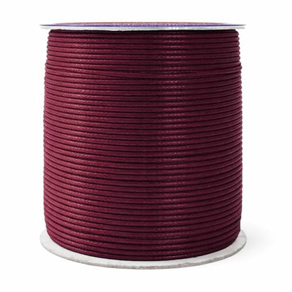 1.5mm Maroon Waxed Cord (327 Foot)