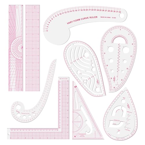 Clear Metric Sewing Rulers