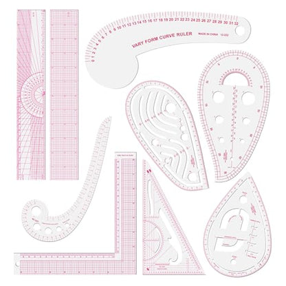 Clear Metric Sewing Rulers