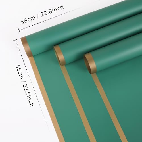 20 Sheets Flower Waterproof Wrapping Paper (20 Count)