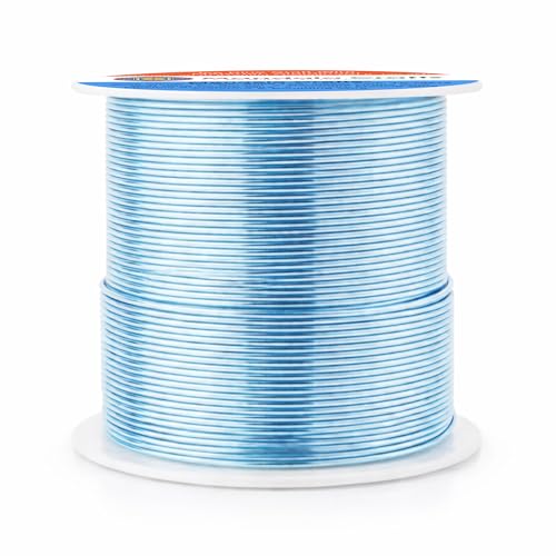 20 Gauge Ice Blue Anodized Aluminum Craft Wire (100 Foot)