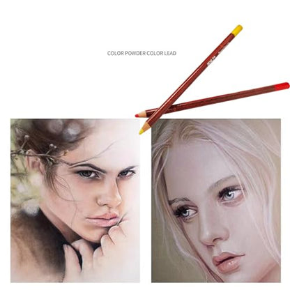 12 Non toxic Professional Soft Pastel Pencils Drawing Sketches Colored Pencils For Drawing School Lapices De Colores Stationery (12 Count)