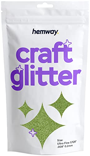 Craft Glitter Lime Green 100g Ultrafine Glitter (3.5 Ounce)