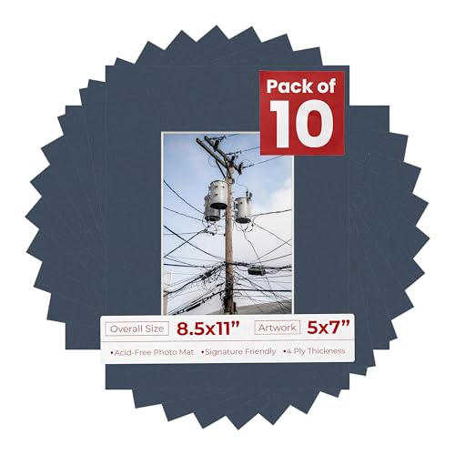 5x7 Mat for 8.5x11 Frame (10 Count)