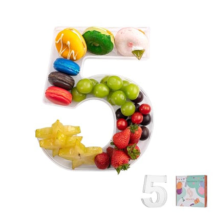 11" Clear Acrylic Letter & Number Charcuterie Tray