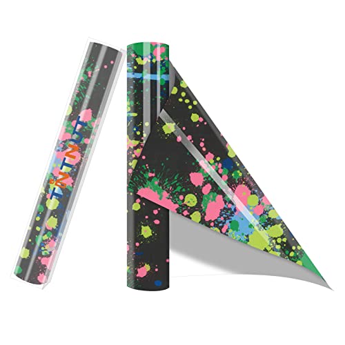 Blue Green Splash Heat Transfer Vinyl Roll