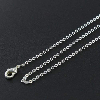 Wholesale 12 PCS Silver Plated Solid Brass Flat Cable Chains (12 Count)