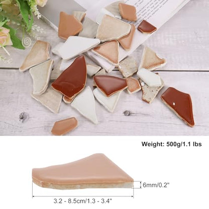 500g 1.1LB Irregular Ceramics Mosaic Tiles