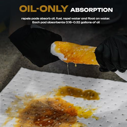 Oil Absorbent Pads Roll (100 Count)