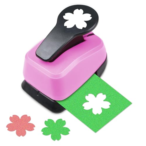 Flower Paper Punch Flower Hole Punch 1 inch Sakura Shape Hole Puncher for Paper Crafts Cherry Blossom Craft Punches for Scrapbook DIY Papers Projects