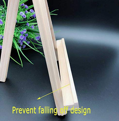 9.4 Inches Tall Wood Easels Set of Tabletop Display Easels (6 Count)