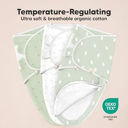 Newborn Swaddles with Zippers (3 Count)