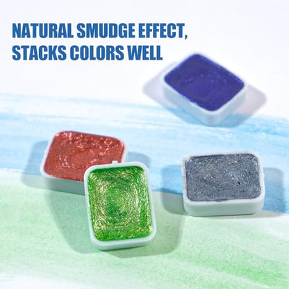 Mini Forestry Shifting Watercolor Painting Set
