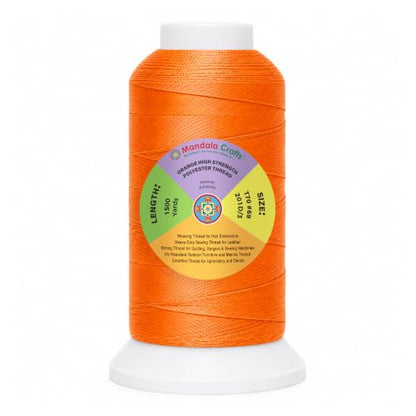 Orange Tex 70 Polyester Heavy Duty Thread for Upholstery