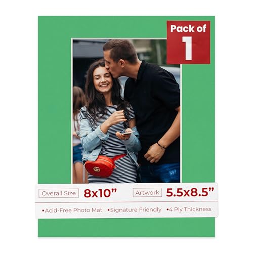 8x10 Mat Bevel Cut for 5.5x8.5 Photos