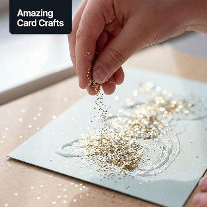 Craft Glitter Shaker Gold Silver 130g Ultrafine (4.5 Ounce)