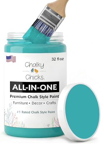 Mermaid 32 Fl Oz Chalk Paint for Furniture All in One