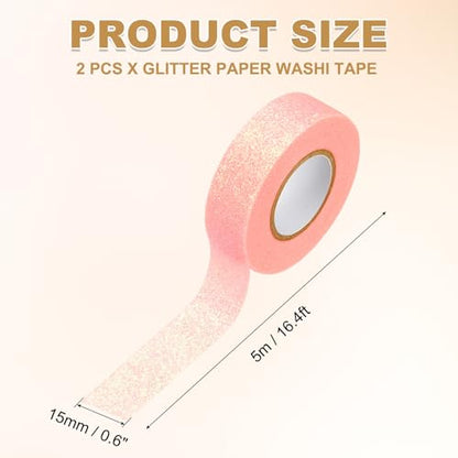2 Roll Glitter Paper Washi Tape (2 Count)