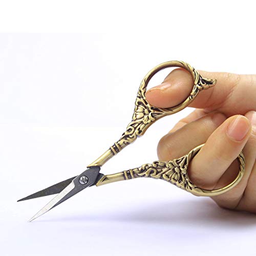 Vintage European Style Scissors Stainless Steel for Cross Stitch