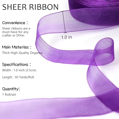 Purple Ribbon for Gift Wrapping