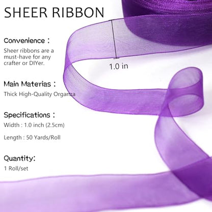 Purple Ribbon for Gift Wrapping
