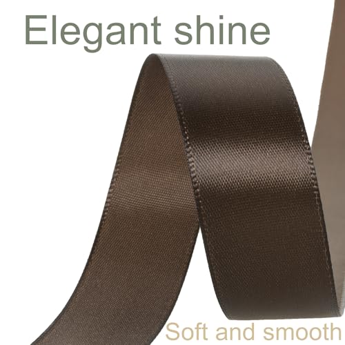 1 Inch Brown Ribbon 50Yards